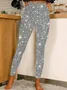 Pantalons De Yoga Femmes Géométrique Décontracté Printemps / Automne Naturel Poids lourd à Haute Élasticité Quotidien Serré Droit