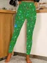 Pantalons De Yoga Femmes Géométrique Décontracté Printemps / Automne Naturel Poids lourd à Haute Élasticité Quotidien Serré Droit