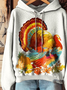Sweat-shirts Femmes Décontracté Printemps / Automne Turquie Polyester Sweat-shirt à Capuche Micro-élasticité Ample Régulier Droit