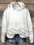 Sweat-shirts Décontracté Printemps / Automne Turquie Polyester Sweat-shirt à Capuche Micro-élasticité Manches Longues Droit Régulier pour Femmes