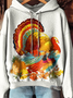 Sweat-shirts Femmes Décontracté Printemps / Automne Turquie Polyester Sweat-shirt à Capuche Micro-élasticité Ample Régulier Droit