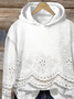 Sweat-shirts Décontracté Printemps / Automne Turquie Polyester Sweat-shirt à Capuche Micro-élasticité Manches Longues Droit Régulier pour Femmes