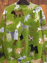 Sweat-shirts Décontracté Printemps / Automne Chien Polyester Micro-élasticité Quotidien Manches Longues Régulier Régulier pour Femmes
