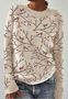 Pulls Femmes Décontracté Imprimé d'Animal Printemps / Automne Micro-élasticité Quotidien Manches Longues Laine/Tricot Régulier Régulier