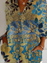 Chemises Femmes Décontracté Ethnique Printemps / Automne Polyester Aucune élasticité Ample Manches Longues Régulier Régulier