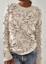 Pulls Femmes Décontracté Imprimé d'Animal Printemps / Automne Micro-élasticité Quotidien Manches Longues Laine/Tricot Régulier Régulier