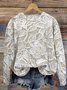 à Capuche Décontracté Printemps / Automne Lettres de texte Coton Sweat-shirt à Capuche Micro-élasticité Quotidien Manches Longues Régulier pour Femmes