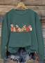 à Capuche Femmes Décontracté Printemps / Automne Lettres de texte Coton Sweat-shirt à Capuche Micro-élasticité Quotidien Coupe Régulière Régulier