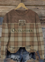 à Capuche Décontracté Printemps / Automne Lettres de texte Coton Sweat-shirt à Capuche Quotidien Coupe Régulière Manches Longues Régulier pour Femmes