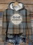 à Capuche Décontracté Printemps / Automne Lettres de texte Polyester Sweat-shirt à Capuche Quotidien Manches Longues Trapèze Régulier pour Femmes