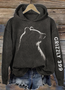 à Capuche Décontracté Printemps / Automne Lettres de texte Sweat-shirt à Capuche Micro-élasticité Quotidien Coupe Régulière Trapèze Régulier pour Femmes