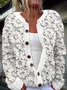 Cardigans Femmes Ethnique Printemps / Automne impression en 3D Tricoté Faire la navette Ample Régulier Droit Régulier