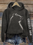à Capuche Décontracté Printemps / Automne Lettres de texte Sweat-shirt à Capuche Micro-élasticité Quotidien Coupe Régulière Trapèze Régulier pour Femmes