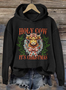 à Capuche Femmes Décontracté Printemps / Automne Lettres de texte Sweat-shirt à Capuche Micro-élasticité Manches Longues Régulier Trapèze Régulier