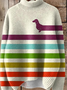 Sweat-shirts Femmes Décontracté Imprimé d'Animal Printemps / Automne Polyester Micro-élasticité Quotidien Ample Manches Longues Droit
