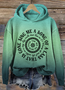à Capuche Femmes Décontracté Printemps / Automne Lettres de texte Sweat-shirt à Capuche Micro-élasticité Coupe Régulière Régulier Trapèze Régulier