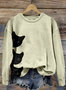 à Capuche Décontracté Printemps / Automne Lettres de texte Sweat-shirt à Capuche Quotidien Coupe Régulière Manches Longues Trapèze Régulier pour Femmes