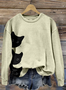 à Capuche Décontracté Printemps / Automne Lettres de texte Sweat-shirt à Capuche Quotidien Coupe Régulière Manches Longues Trapèze Régulier pour Femmes
