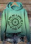 à Capuche Femmes Décontracté Printemps / Automne Lettres de texte Sweat-shirt à Capuche Micro-élasticité Coupe Régulière Régulier Trapèze Régulier