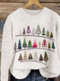 Pulls Femmes Décontracté Hiver Noël Micro-élasticité Quotidien Ample Manches Longues Col Rond Régulier