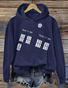 à Capuche Femmes Décontracté Printemps / Automne Lettres de texte Coton Sweat-shirt à Capuche Micro-élasticité Manches Longues Trapèze Régulier