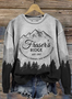 à Capuche Décontracté Printemps / Automne Lettres de texte Polyester Sweat-shirt à Capuche Micro-élasticité Régulier Trapèze Régulier pour Femmes