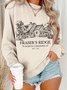 à Capuche Décontracté Printemps / Automne Lettres de texte Sweat-shirt à Capuche Micro-élasticité Quotidien Manches Longues Régulier Trapèze pour Femmes