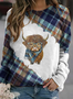 à Capuche Décontracté Printemps / Automne Lettres de texte Sweat-shirt à Capuche Quotidien Coupe Régulière Manches Longues Régulier Trapèze pour Femmes