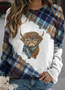 à Capuche Décontracté Printemps / Automne Lettres de texte Sweat-shirt à Capuche Quotidien Coupe Régulière Manches Longues Régulier Trapèze pour Femmes
