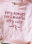 T-shirts Femmes Décontracté Été Imprimé de Lettre Motif Quotidien Jersey Manches Courtes Col Rond Régulier Droit