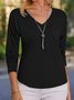 Chemisiers1 Femmes Rétro Plain Printemps / Automne Polyester Ample Meilleure vente Régulier Droit Régulier