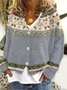 Cardigans Femmes Décontracté Ethnique Hiver Quotidien Coupe Régulière Laine/Tricot Régulier Épaissi Élasticité moyenne