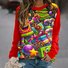 à Capuche Décontracté Printemps / Automne Lettres de texte Polyester Sweat-shirt à Capuche Coupe Régulière Manches Longues Régulier Régulier pour Femmes