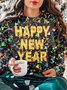 à Capuche Décontracté Printemps / Automne Lettres de texte Sweat-shirt à Capuche Micro-élasticité Quotidien Coupe Régulière Régulier Trapèze pour Femmes