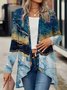 Élasticité moyenne Manches Longues Régulier Ombre Kimono pour Femmes
