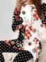 Deux Pièces Ensembles Décontracté Floral Printemps / Automne Aucune élasticité Quotidien Ample Jersey Top Avec Pantalons Régulier pour Femmes