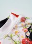 Deux Pièces Ensembles Décontracté Floral Printemps / Automne Aucune élasticité Quotidien Ample Jersey Top Avec Pantalons Régulier pour Femmes