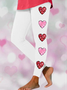 Pantalons De Yoga Femmes Décontracté Toutes Les Saisons Coeur/cordé à Haute Élasticité Quotidien Serré Long Droit Régulier