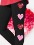 Pantalons De Yoga Femmes Décontracté Toutes Les Saisons Coeur/cordé à Haute Élasticité Quotidien Serré Long Droit Régulier