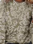 T-shirts Décontracté Printemps / Automne impression en 3D Vacances Ample Jersey Manches Longues Régulier Droit pour Femmes
