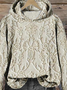 à Capuche Femmes Rétro Printemps / Automne impression en 3D Polyester Micro-élasticité Manches Longues Régulier Droit Régulier