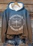 à Capuche Décontracté Printemps / Automne Lettres de texte Sweat-shirt à Capuche Quotidien Manches Longues Régulier Trapèze Régulier pour Femmes