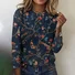 T-shirts Décontracté Printemps / Automne Plaid Coton Micro-élasticité Quotidien Coupe Régulière Trapèze Régulier pour Femmes