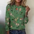 T-shirts Décontracté Printemps / Automne Plaid Coton Micro-élasticité Quotidien Coupe Régulière Trapèze Régulier pour Femmes