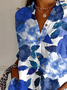 Chemises Femmes Décontracté Floral Printemps / Automne Polyester Aucune élasticité Quotidien Manches Longues Droit T.-N.-L.