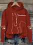 à Capuche Décontracté Imprimé d'Animal Printemps / Automne Polyester Sweat-shirt à Capuche Micro-élasticité Quotidien Régulier Trapèze pour Femmes