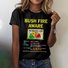 T-shirts Femmes Rétro Imprimé d'Animal Été Coton Quotidien Coupe Régulière Manches Courtes Trapèze Régulier