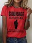 T-shirts Décontracté Plain Été Polyester Micro-élasticité Quotidien Coupe Régulière Col Rond Régulier pour Femmes