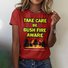 T-shirts Femmes Rétro Imprimé d'Animal Été Coton Quotidien Coupe Régulière Manches Courtes Trapèze Régulier