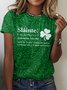 T-shirts Décontracté Floral Été Coton Quotidien Manches Courtes Régulier Trapèze Régulier pour Femmes